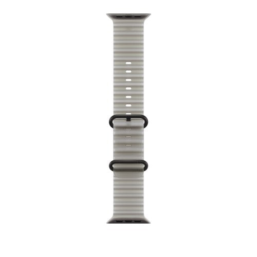 Apple 49mm Translucent Gray Ocean Band - Black Titanium Finish