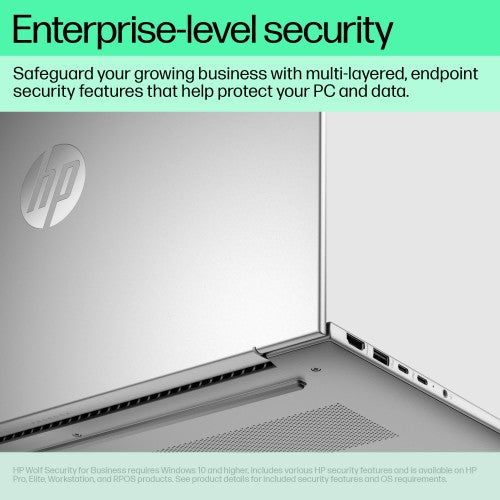 HP ProBook 440 G11 Intel Core Ultra 5 125U Laptop 35.6 cm (14") WUXGA 16 GB DDR5-SDRAM 256 GB SSD Wi-Fi 6E (802.11ax) Windows 11 Pro AI PC Silver