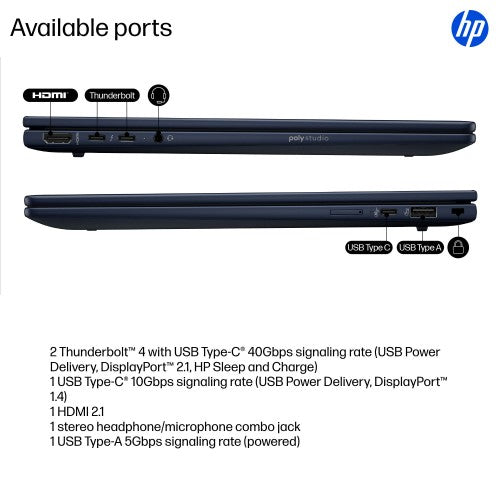 HP EliteBook X G1i Next Gen AI PC Copilot+ PC Intel Core Ultra 7 258V Laptop 35.6 cm (14") WUXGA 32 GB LPDDR5x-SDRAM 512 GB SSD Wi-Fi 7 (802.11be) Windows 11 Pro Blue