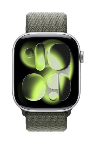 Apple MFFJ4ZM/A smart wearable accessory Band Green Nylon, Recycled polyester, Spandex