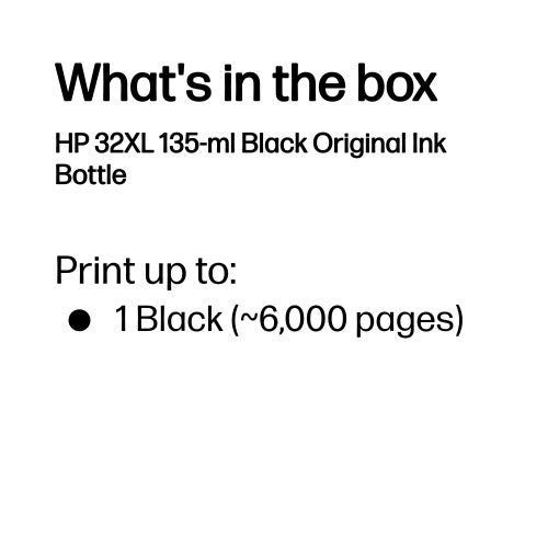 HP 1VV24AE/32XL Ink bottle black, 6K pages 135ml for HP Smart Tank Plus 555/670/7005