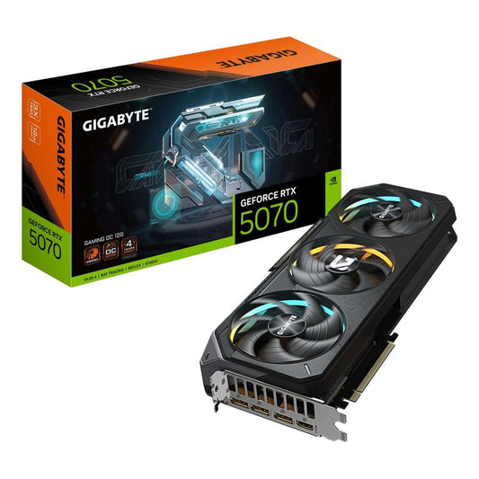 GIGABYTE GeForce RTX 5070 GAMING OC 12G Graphics Card - 12GB GDDR7, 192bit, PCI-E 5.0, 2625 MHz Core Clock, 3 x DP 2.1a, 1 x HDMI 2.1b, NVIDIA DLSS 4, GV-N5070GAMING OC-12GD - GKN Direct