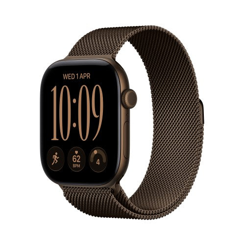 Apple Watch Series 12 GPS + Cellular 42mm Dark Bronze Aluminium Case with Dark Bronze Milanese Loop