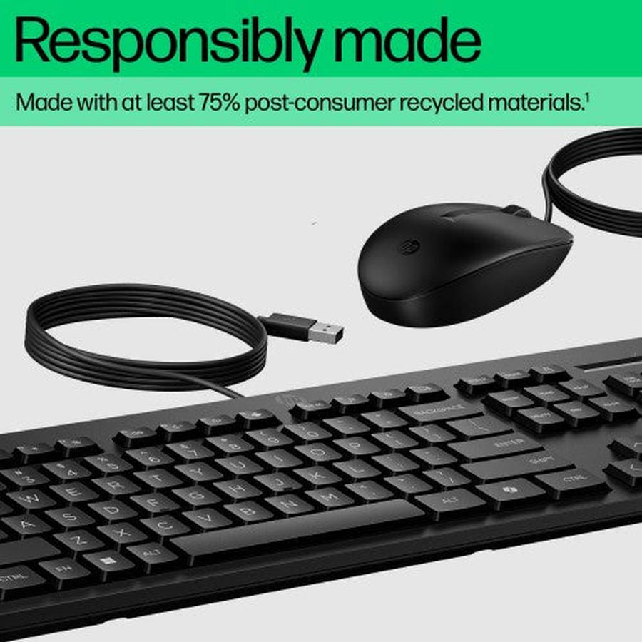 HP 225 Wired Mouse and Keyboard Combo - GKN Direct