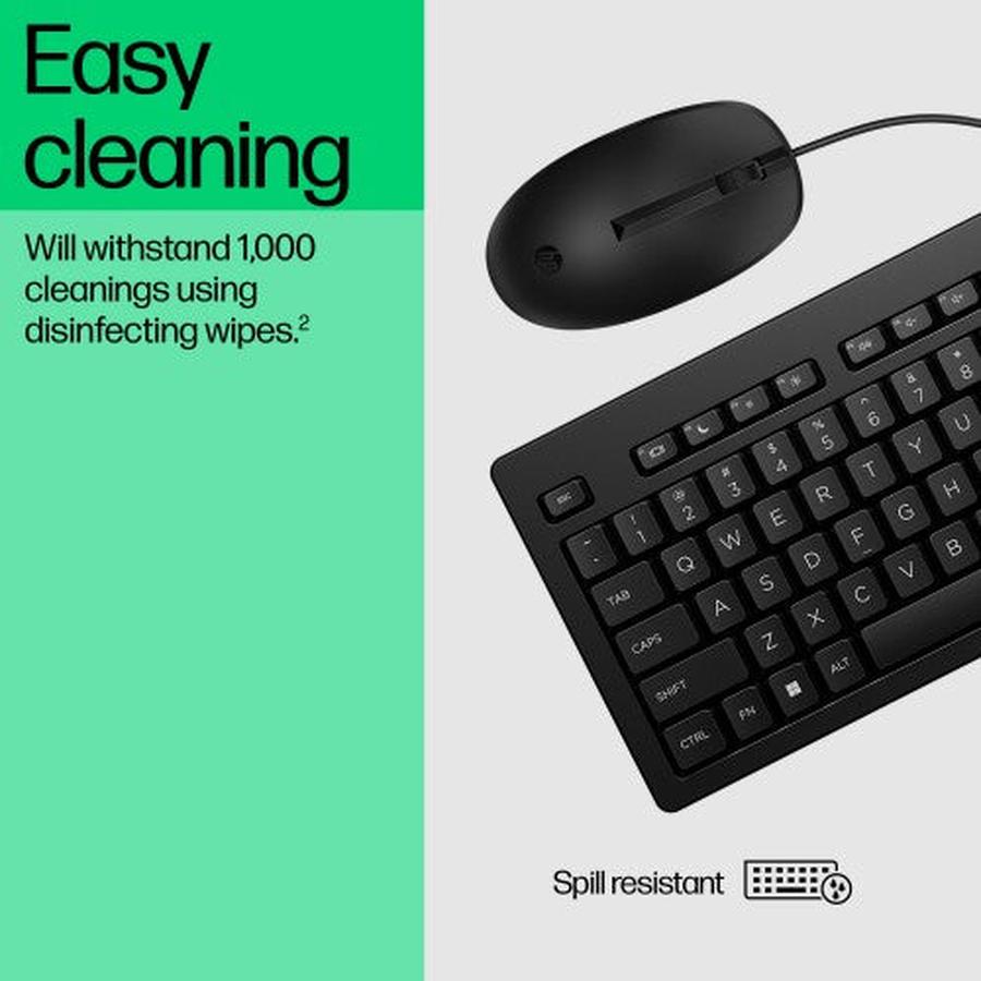 HP 225 Wired Mouse and Keyboard Combo - GKN Direct
