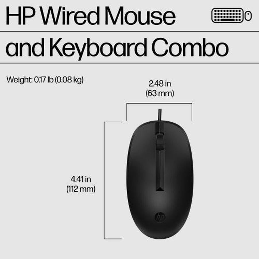 HP 225 Wired Mouse and Keyboard Combo - GKN Direct