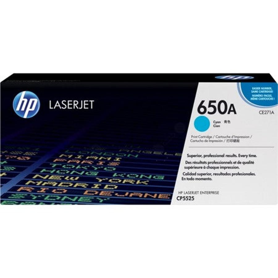 HP CE271A/650A Toner cartridge cyan, 15K pages ISO/IEC 19798 for HP CLJ CP 5525 - GKN Direct