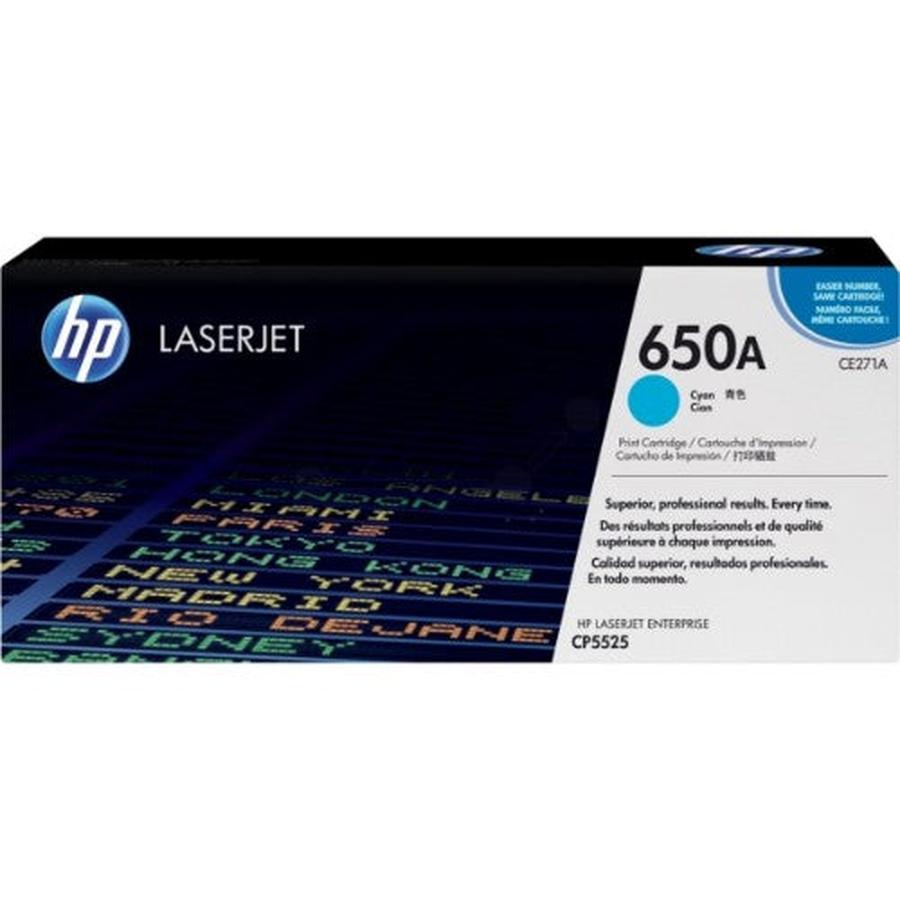 HP CE271A/650A Toner cartridge cyan, 15K pages ISO/IEC 19798 for HP CLJ CP 5525 - GKN Direct