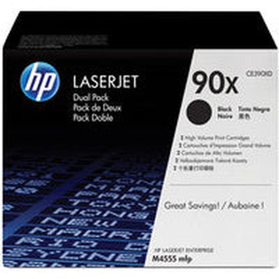 HP CE390XD/90X Toner cartridge black twin pack, 2x24K pages ISO/IEC 19752 Pack=2 for HP LaserJet M 4555/602 - GKN Direct