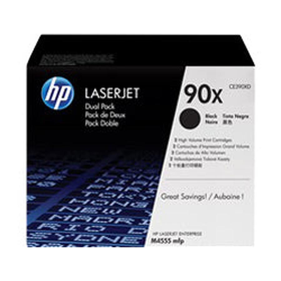 HP CE390XD/90X Toner cartridge black twin pack, 2x24K pages ISO/IEC 19752 Pack=2 for HP LaserJet M 4555/602 - GKN Direct