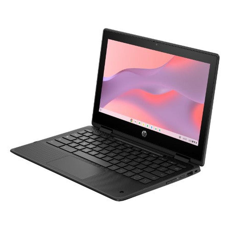 HP Fortis Flip G1m Chromebook MediaTek Kompanio 520 29.5 cm (11.6") Touchscreen HD 4 GB LPDDR4x-SDRAM 32 GB eMMC Wi-Fi 6 (802.11ax) ChromeOS Black - GKN Direct