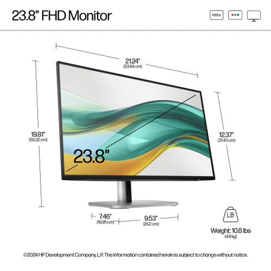 HP Series 5 Pro 23.8 inch FHD Monitor - 524pf - GKN Direct