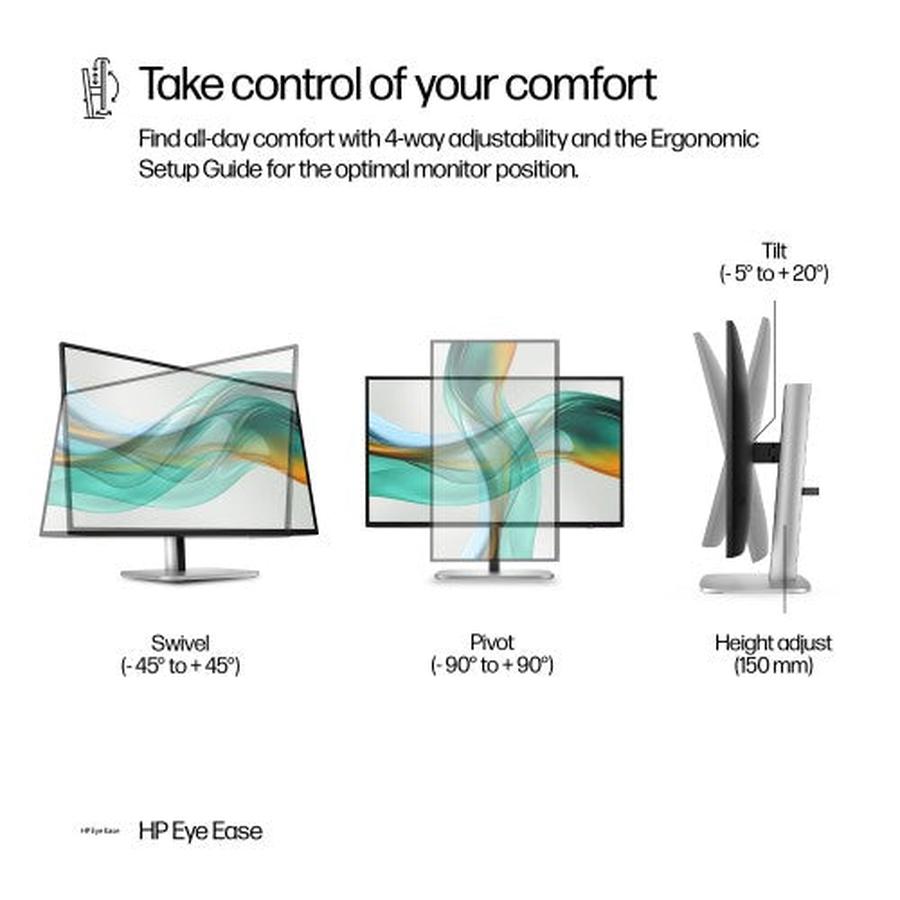 HP Series 5 Pro 27 inch QHD USB-C Monitor - 527pu - GKN Direct