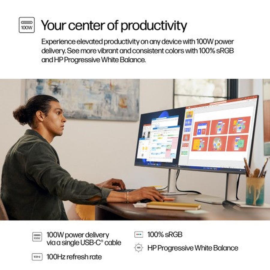 HP Series 5 Pro 27 inch QHD USB-C Monitor - 527pu - GKN Direct