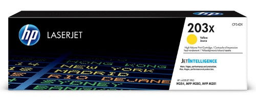 HP CF542X/203X Toner cartridge yellow high-capacity, 2.5K pages ISO/IEC 19798 for HP Pro M 254