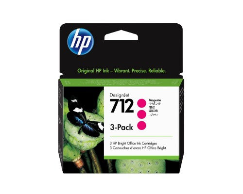 HP 3ED78A/712 Ink cartridge magenta multi pack 29ml Pack=3 for HP DesignJet T 200