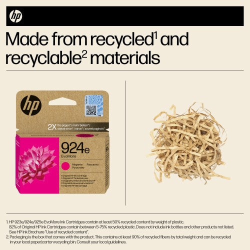 HP 4K0U8NE/924E Ink cartridge magenta EvoMore, 800 pages ISO/IEC 19752 10ml for HP OJ Pro 8120/e
