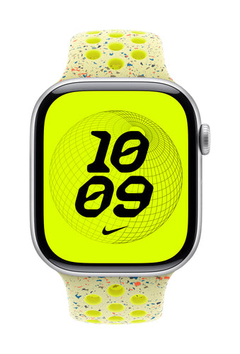 Apple MGC04ZM/A smart wearable accessory Band Yellow Aluminium, Fluoroelastomer