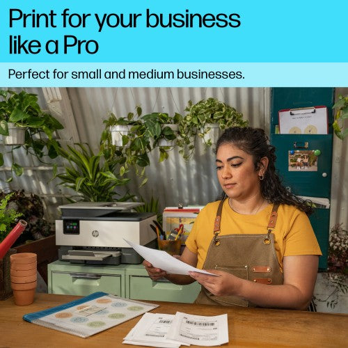 HP OfficeJet Pro 9120e Wireless All-in-One Color Printer, Instant Ink; Two-sided printing