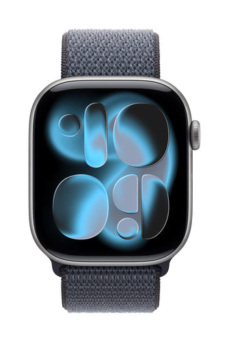 Apple MFFH4ZM/A smart wearable accessory Band Blue Nylon, Recycled polyester, Spandex