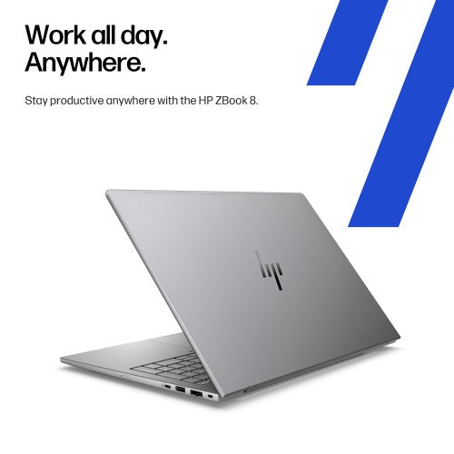 HP ZBook 8 G1i Intel Core Ultra 7 255H Mobile workstation 35.6 cm (14") WUXGA 32 GB DDR5-SDRAM 512 GB SSD NVIDIA RTX 500 Ada Wi-Fi 7 (802.11be) Windows 11 Pro AI Workstation, AI PC Silver