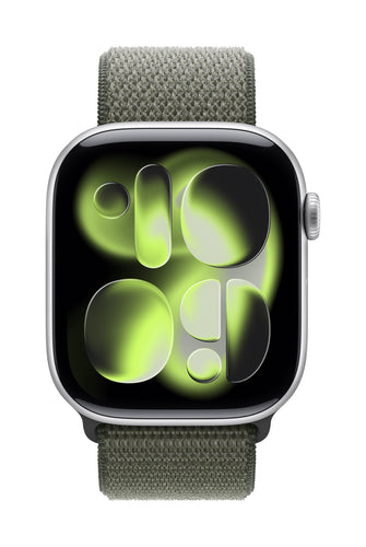 Apple MFFJ4ZM/A smart wearable accessory Band Green Nylon, Recycled polyester, Spandex