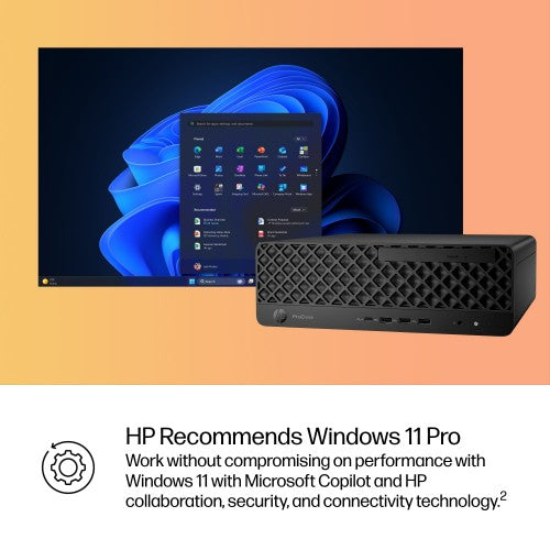 HP ProDesk 4 SFF G1i AI Intel Core Ultra 7 265 16 GB DDR5-SDRAM 512 GB SSD Windows 11 Pro PC AI PC Black