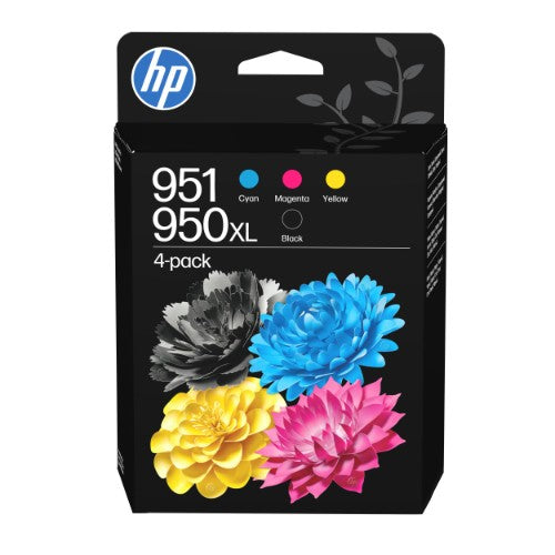 HP C3WK1AE/950XL/951 Ink cartridge multi pack 950XL Bk + 951 C,M,Y 2300pg + 3x700pg Pack=4 for HP OfficeJet Pro 8100/8610/8620