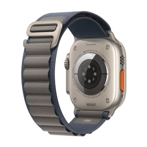 Apple Watch Ultra 2 GPS + Cellular, 49mm Titanium Case w/ Blue Alpine Loop - Medium