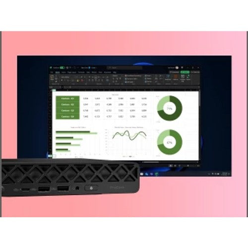 HP ProDesk 4 Mini G1i AI Intel Core Ultra 7 265T 24 GB DDR5-SDRAM 512 GB SSD Windows 11 Pro Mini PC AI PC Black
