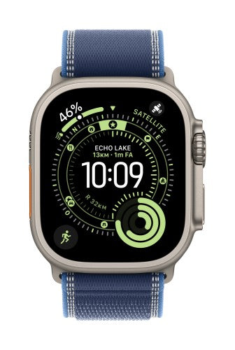 Apple MFT64ZM/A smart wearable accessory Band Blue Titanium, Polyester, Spandex, Nylon