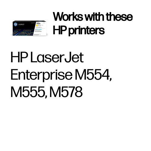 HP W2122A/212A Toner cartridge yellow, 4.5K pages ISO/IEC 19752 for HP CLJ M 554