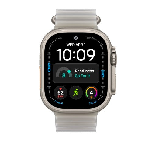 Apple 49mm Translucent Gray Ocean Band - Black Titanium Finish