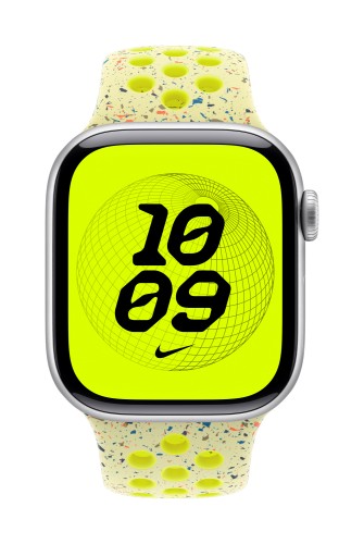 Apple MGAA4ZM/A smart wearable accessory Band Yellow Aluminium, Fluoroelastomer