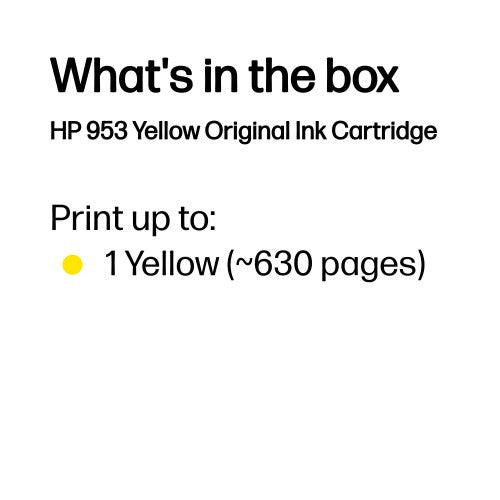 HP F6U14AE/953 Ink cartridge yellow, 630 pages 9ml for HP OfficeJet Pro 7700/8210/8710