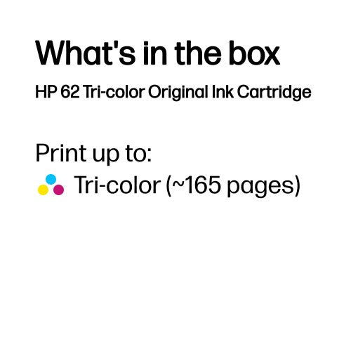 HP C2P06AE/62 Printhead cartridge color, 165 pages ISO/IEC 24711 4,5ml for HP Envy 5640/OJ 250 mobile