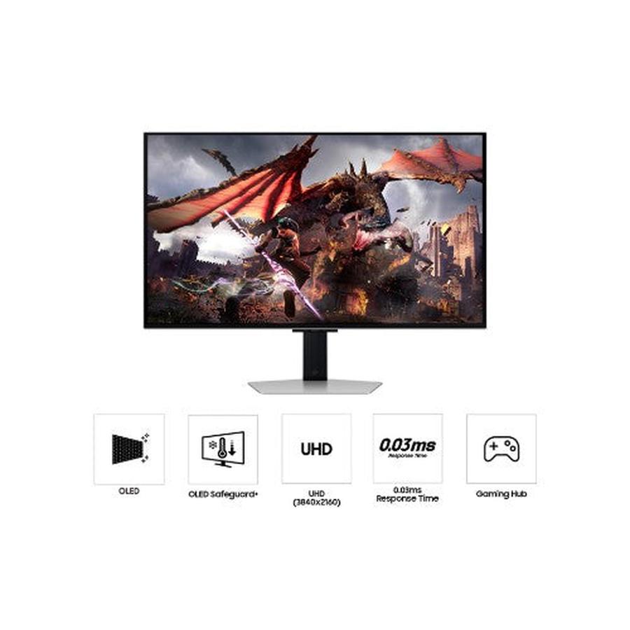 Samsung 32" Odyssey OLED G80SD UHD, 240Hz Smart Gaming Monitor - GKN Direct