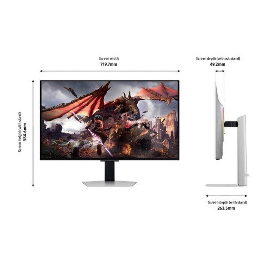 Samsung 32" Odyssey OLED G80SD UHD, 240Hz Smart Gaming Monitor - GKN Direct