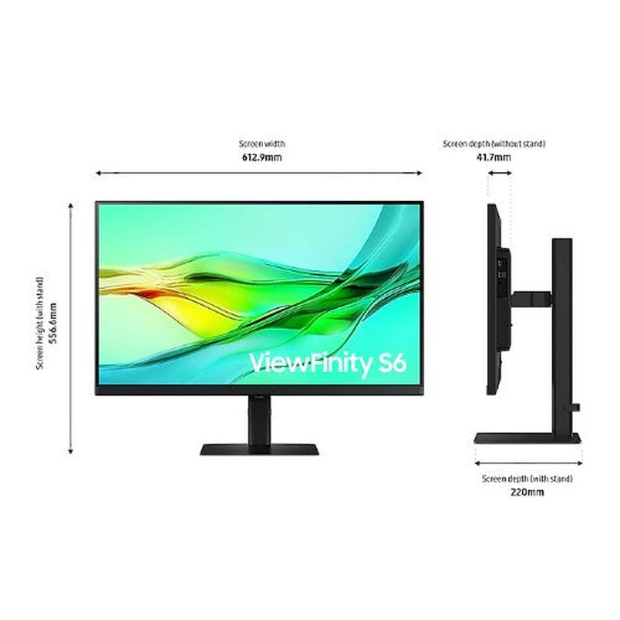 Samsung LS27D600UAU computer monitor 68.6 cm (27") 2560 x 1440 pixels Quad HD Black - GKN Direct