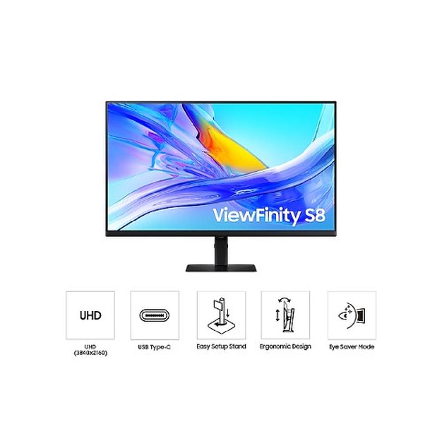 Samsung LS27D800UAU computer monitor 68.6 cm (27") 3840 x 2160 pixels Quad HD Black - GKN Direct