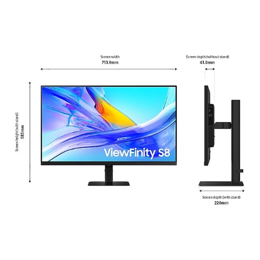 Samsung LS27D800UAU computer monitor 68.6 cm (27") 3840 x 2160 pixels Quad HD Black - GKN Direct