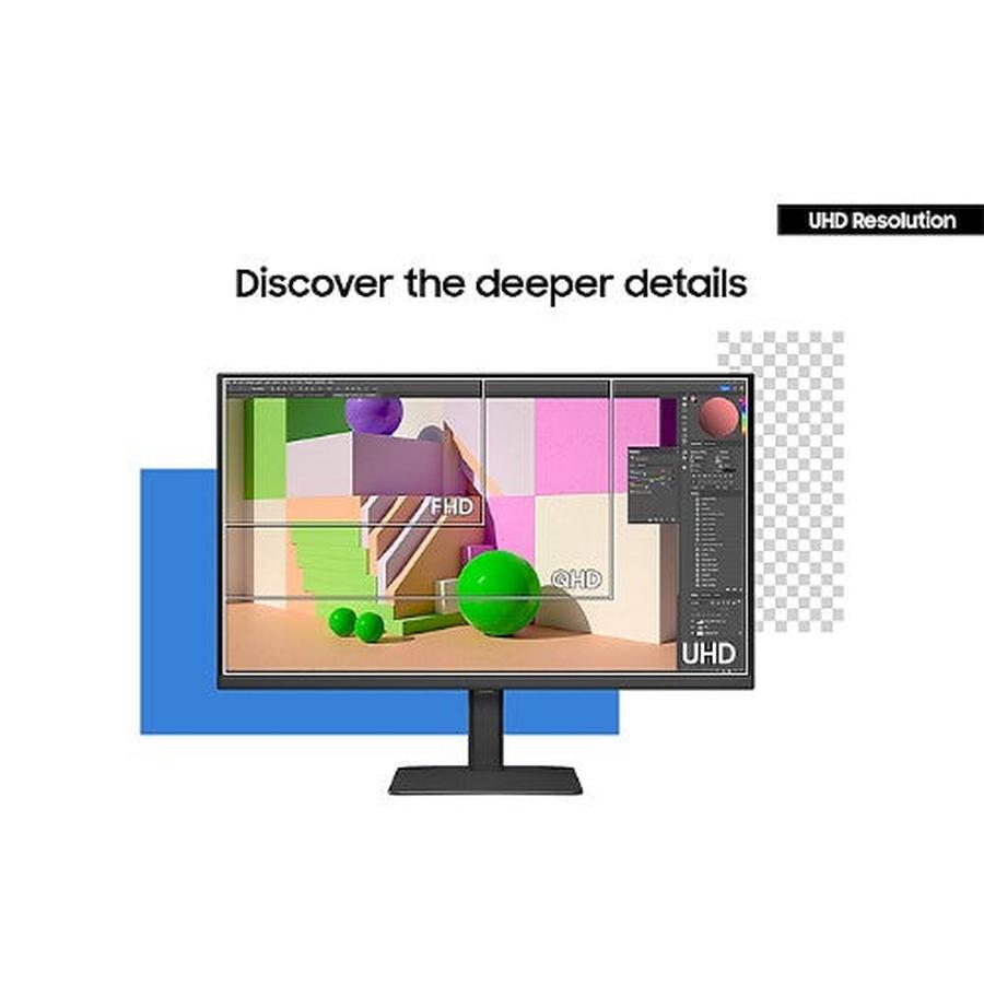 Samsung LS27D800UAU computer monitor 68.6 cm (27") 3840 x 2160 pixels Quad HD Black - GKN Direct
