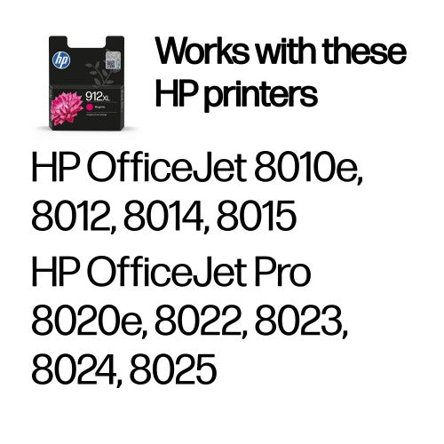 HP 3YL82AE/912XL Ink cartridge magenta high-capacity, 825 pages 10.4ml for HP OJ Pro 8010/e/8020/8020 e