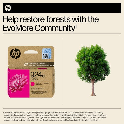 HP 4K0U8NE/924E Ink cartridge magenta EvoMore, 800 pages ISO/IEC 19752 10ml for HP OJ Pro 8120/e