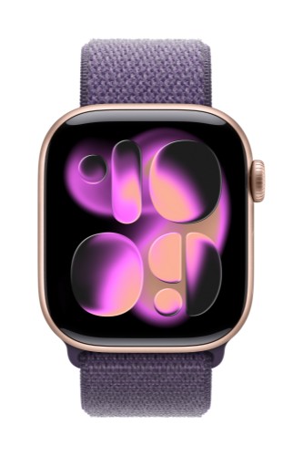 Apple MFFE4ZM/A smart wearable accessory Band Purple Nylon, Recycled polyester, Spandex