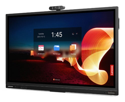 Lenovo ThinkVision T65 computer monitor 165.1 cm (65") 3840 x 2160 pixels 4K Ultra HD LED Touchscreen Black