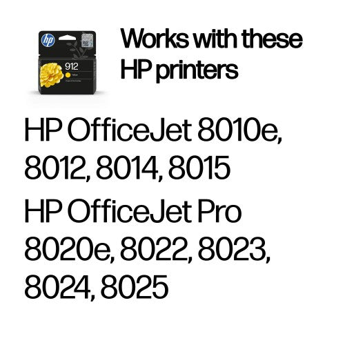 HP 3YL79AE/912 Ink cartridge yellow, 315 pages 2.93ml for HP OJ Pro 8010/e/8020