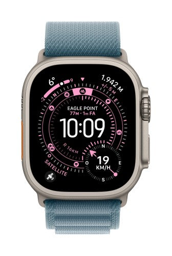 Apple MG9K4ZM/A smart wearable accessory Band Blue Titanium, Polyester, Spandex