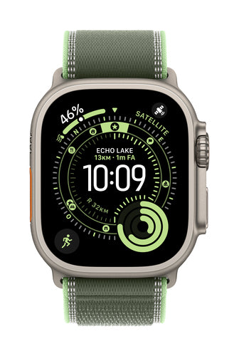 Apple MG9N4ZM/A smart wearable accessory Band Green Titanium, Polyester, Spandex, Nylon