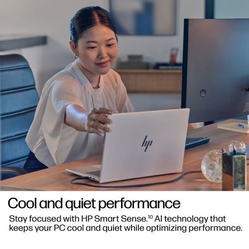 HP EliteBook 8 G1i Next Gen AI PC Wolf Pro Security Edition Copilot+ PC Intel Core Ultra 5 226V Laptop 35.6 cm (14") WUXGA 16 GB LPDDR5x-SDRAM 512 GB SSD Wi-Fi 7 (802.11be) Windows 11 Pro Silver